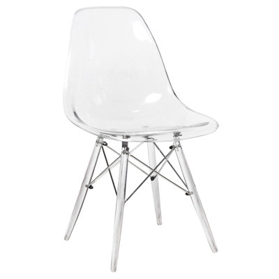Alivia Modern Dining Side Chair with Acrylic Base