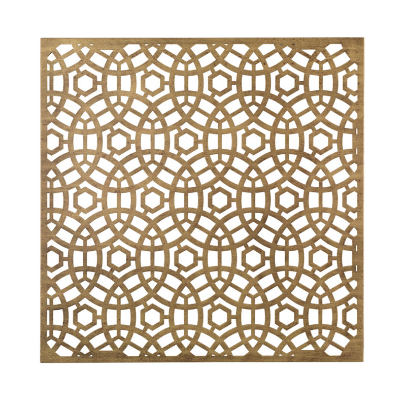 Jamie Young Company Medium Geo Wall Art In Antique Brass Metal Wayfair