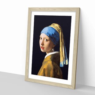 Das Mädchen mit dem Perlenohrgehänge Jan Vermeer Alte Meister A3 13 Gerahmt 