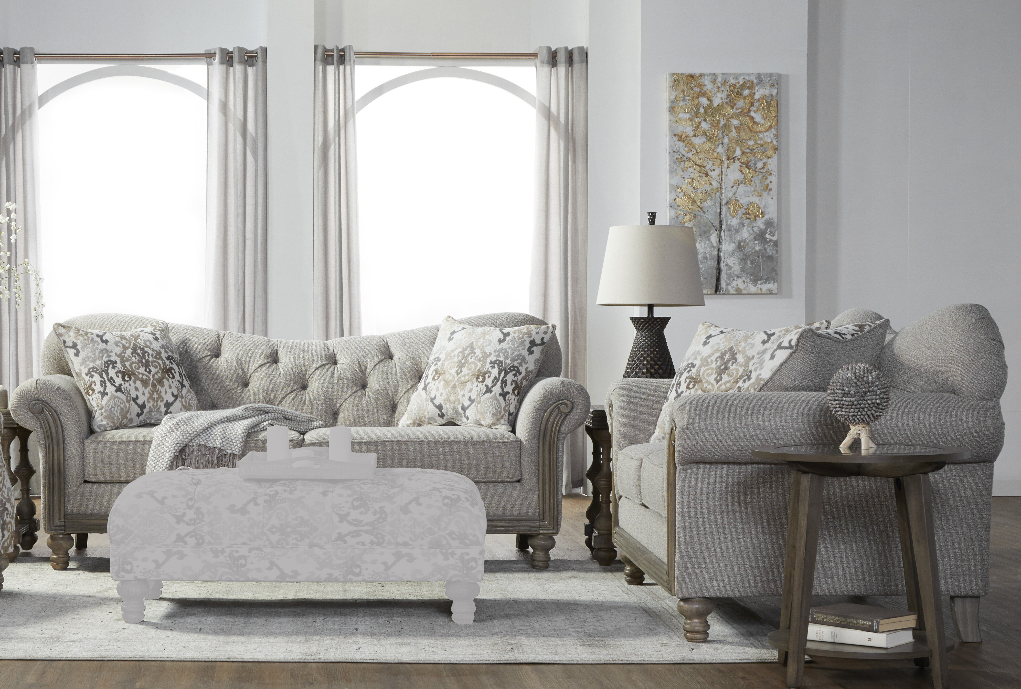 Ophelia Co Larrick Tufted Fabric Living Room Set Wayfair