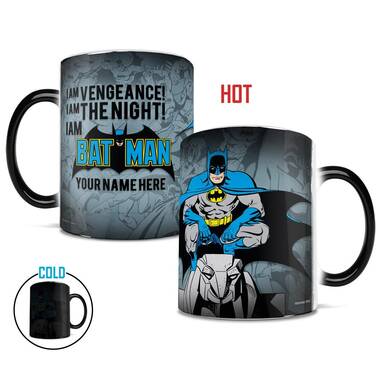 Ceramic Mug Wonder Woman Morphing Mug DC Comics Justice League Black