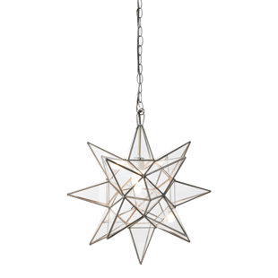 Star Light Fixture Wayfair Star 1 Light Geometric Pendant