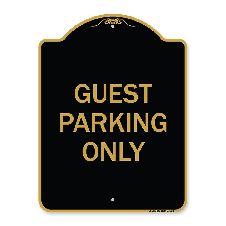 Protect Your Business & Municipality 18 x 24 Heavy-Gauge Aluminum Rust Proof Parking Sign Visitor Parking Only Estacionamiento para Visitant Made in The USA 