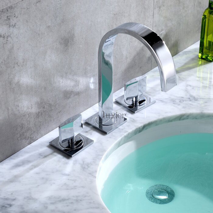 Vanity Sink Lavatory Lead Free Widespread Bathroom Faucet