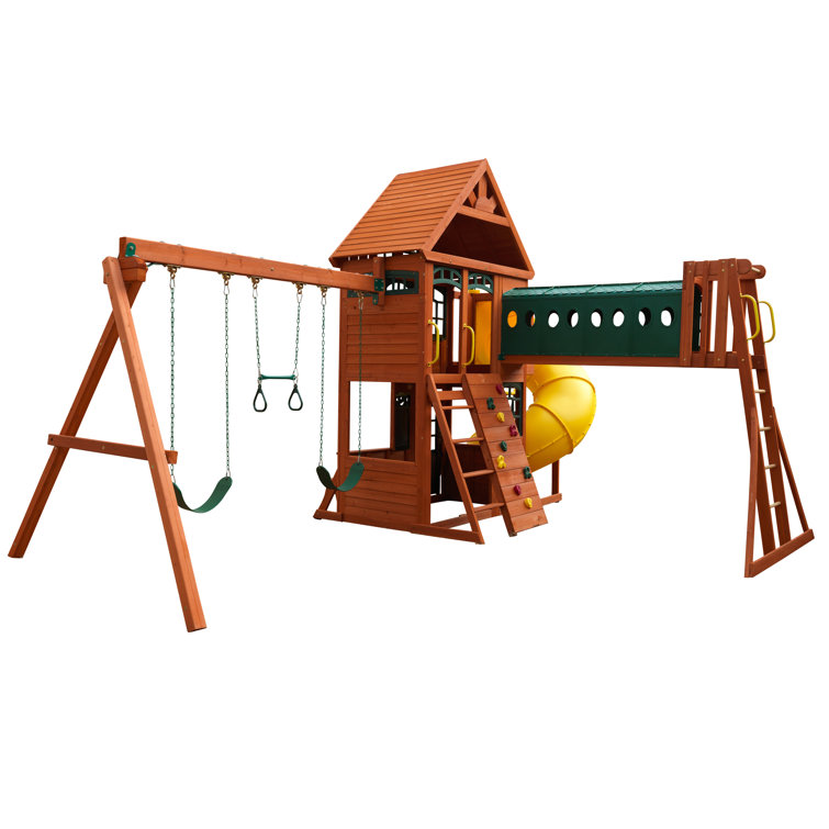 KidKraft Grove Manor Wooden Swing Set & Reviews Wayfair.ca