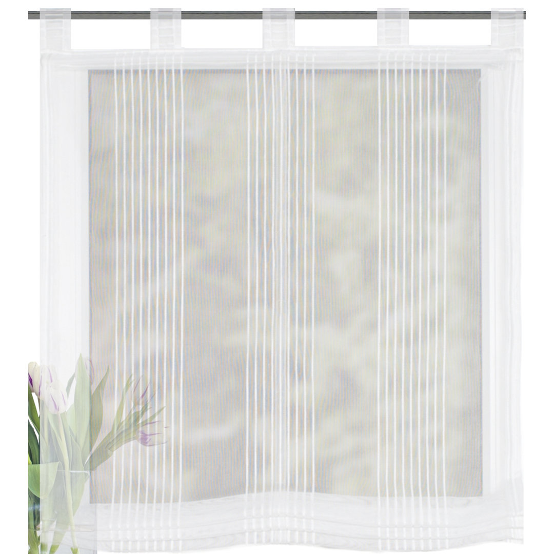 Brambly Cottage Raffrollo Gera Transparent Größe: 140 L x 100 B cm