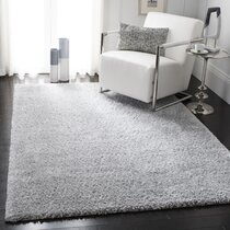 Silver Grey Thick Pile Large Shaggy Rugs Runner Non Slip Living Room Floor Mat 
