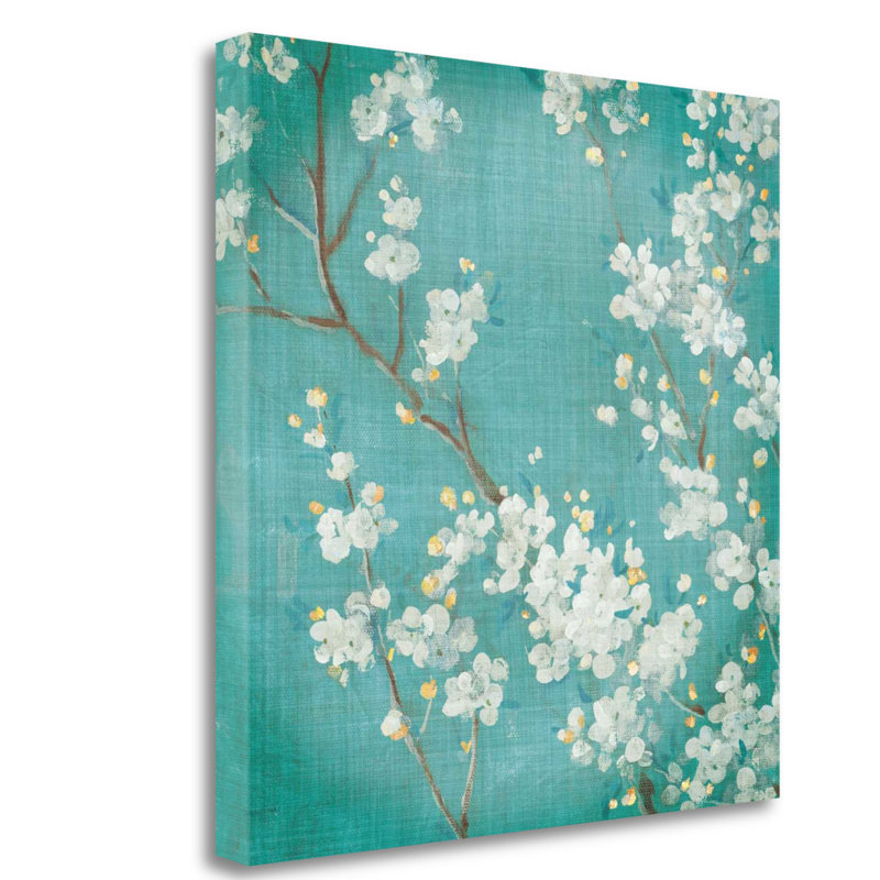 Bloomsbury Market White Cherry Blossoms Ii Acrylic Painting