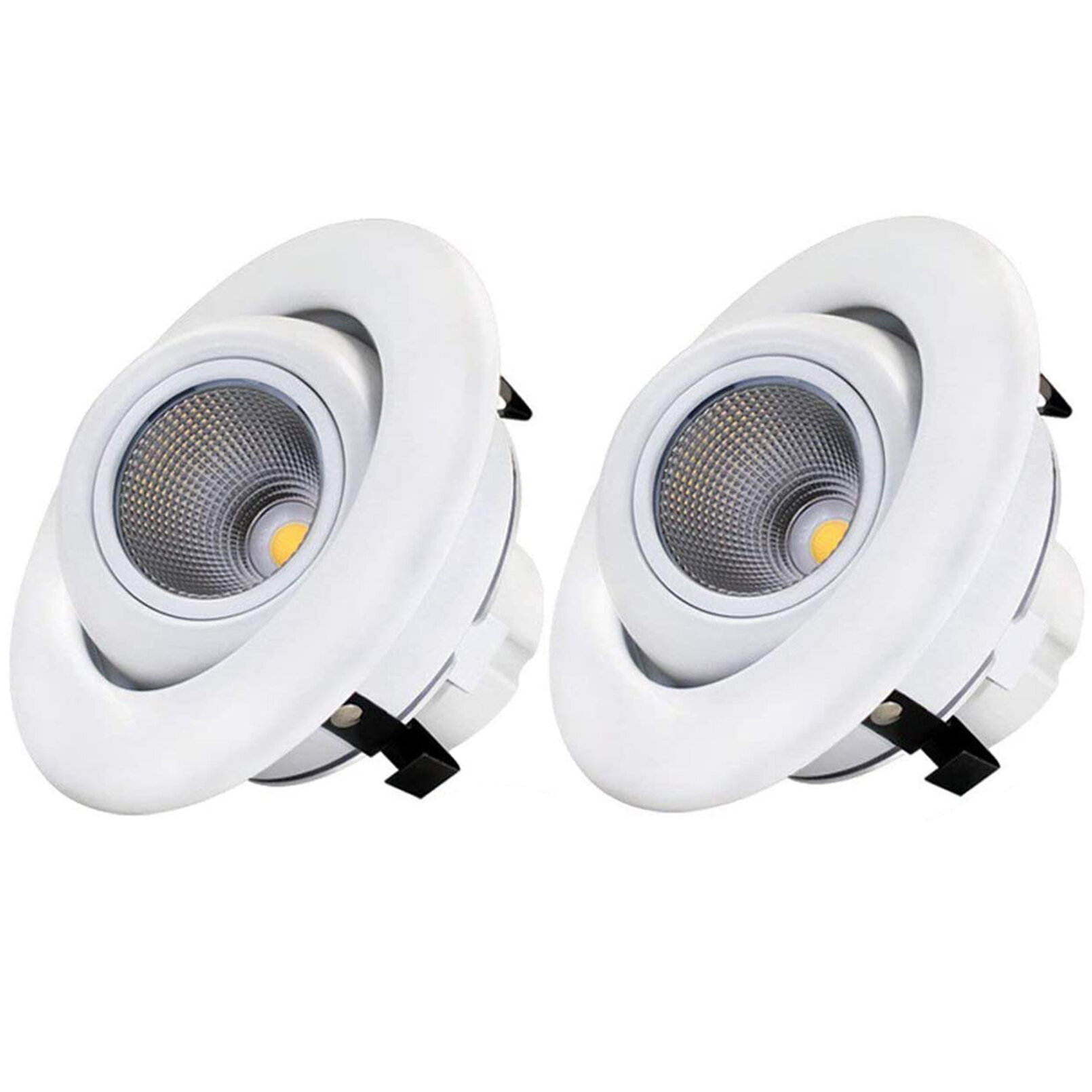 4 Inch Pot LED Lights with Junction Box Dimmable 9W 740LM 75W Equiv 5000K Daylight White Slim LED Downlight ETL Energy Star Certificated 2 Pack 