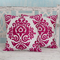 fuchsia cushions and throws