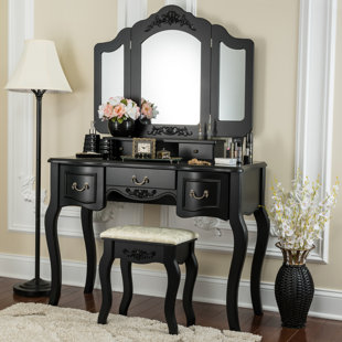 Go to store & view more images Astoria Grand Benson Vanity Set with Mirror