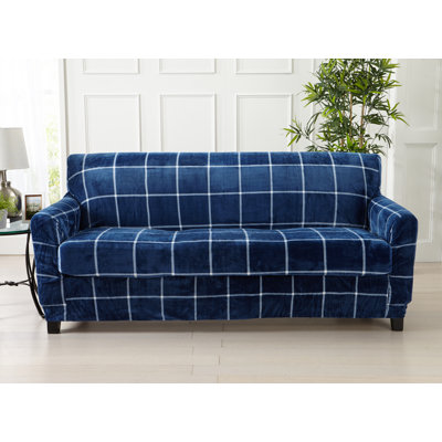 Canora Grey Velvet Plush Box Cushion Sofa Slipcover Reviews