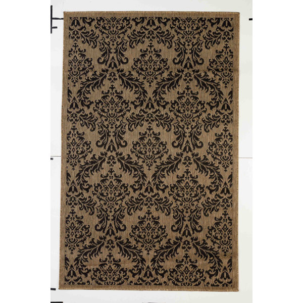 House Of Hampton Schick Brown Black Indoor Outdoor Area Rug Wayfair
