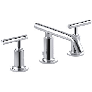Go to store & view more images Kohler Purist Widespread Bathroom Faucet with Drain Assembly