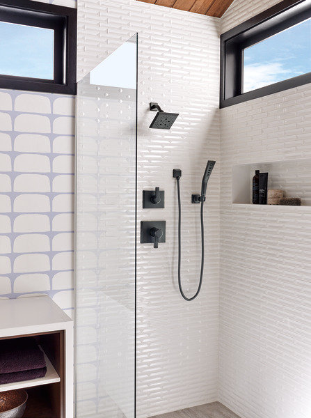 55799 Ss Bl Delta Pivotal Massage Jet Handheld Shower Head With H2okinetic Technology Reviews Wayfair