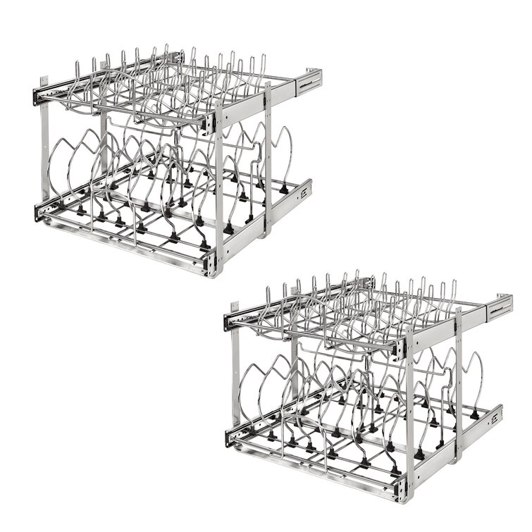 Rev A Shelf 2 Tier Kitchenware Divider Wayfair   2 Tier Kitchenware Divider 