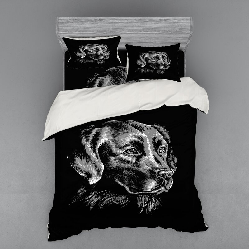 black labrador duvet cover