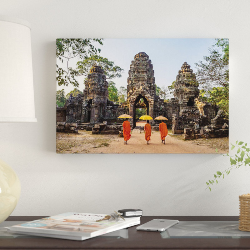 East Urban Home Buddhist Monks Angkor Wat Cambodia By Matteo