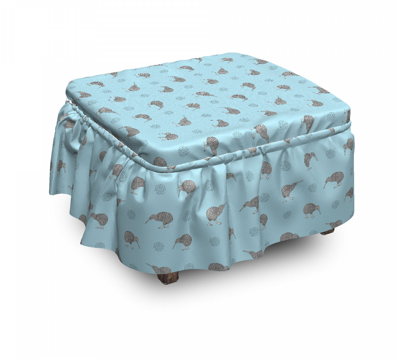 East Urban Home Indigenous Exotic Animals Ottoman Slipcover Wayfair