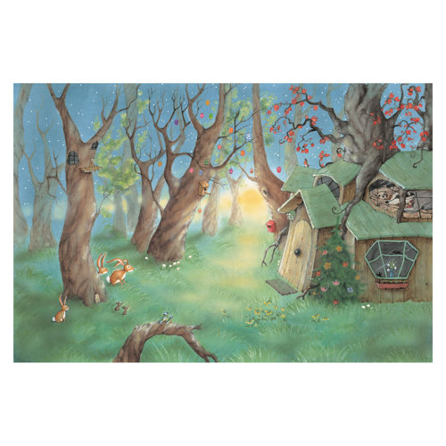 Wassili and Sibelius Sleep 2.55m x 3.84m Textured Matte Peel & Stick Wall Mural East Urban Home
