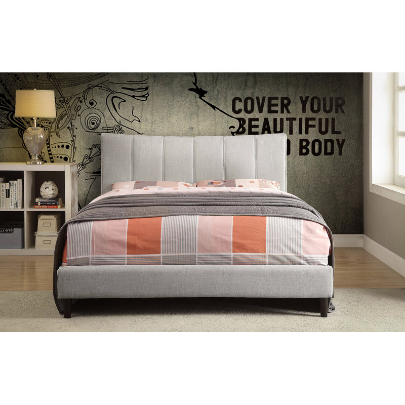 Willa Arlo Interiors Euphemia Fabric Platform Bed Reviews Wayfair Euphemia Fabric Platform Bed