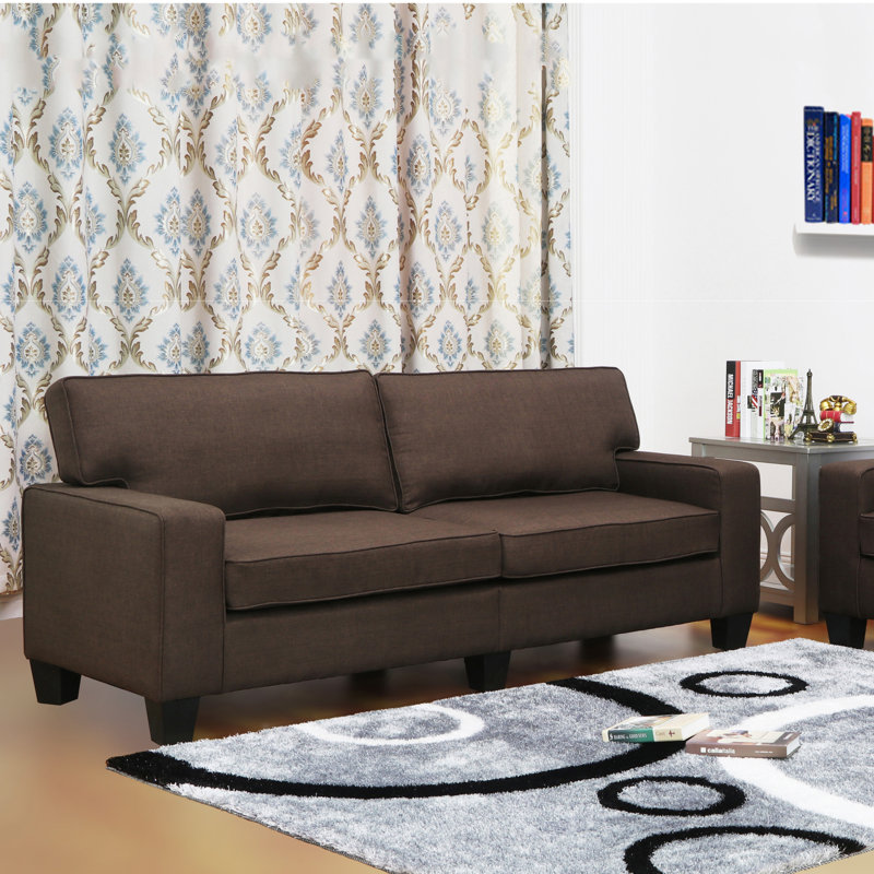 Living In Style Jordan Linen Modern Living Room Sofa & Reviews ... Living In Style Jordan Linen Modern Living Room Sofa & Reviews ...