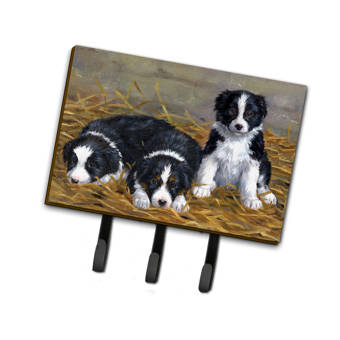 Caroline S Treasures Horses In Snow By Daphne Baxter Wall Key Organizer With Key Hooks Wayfair
