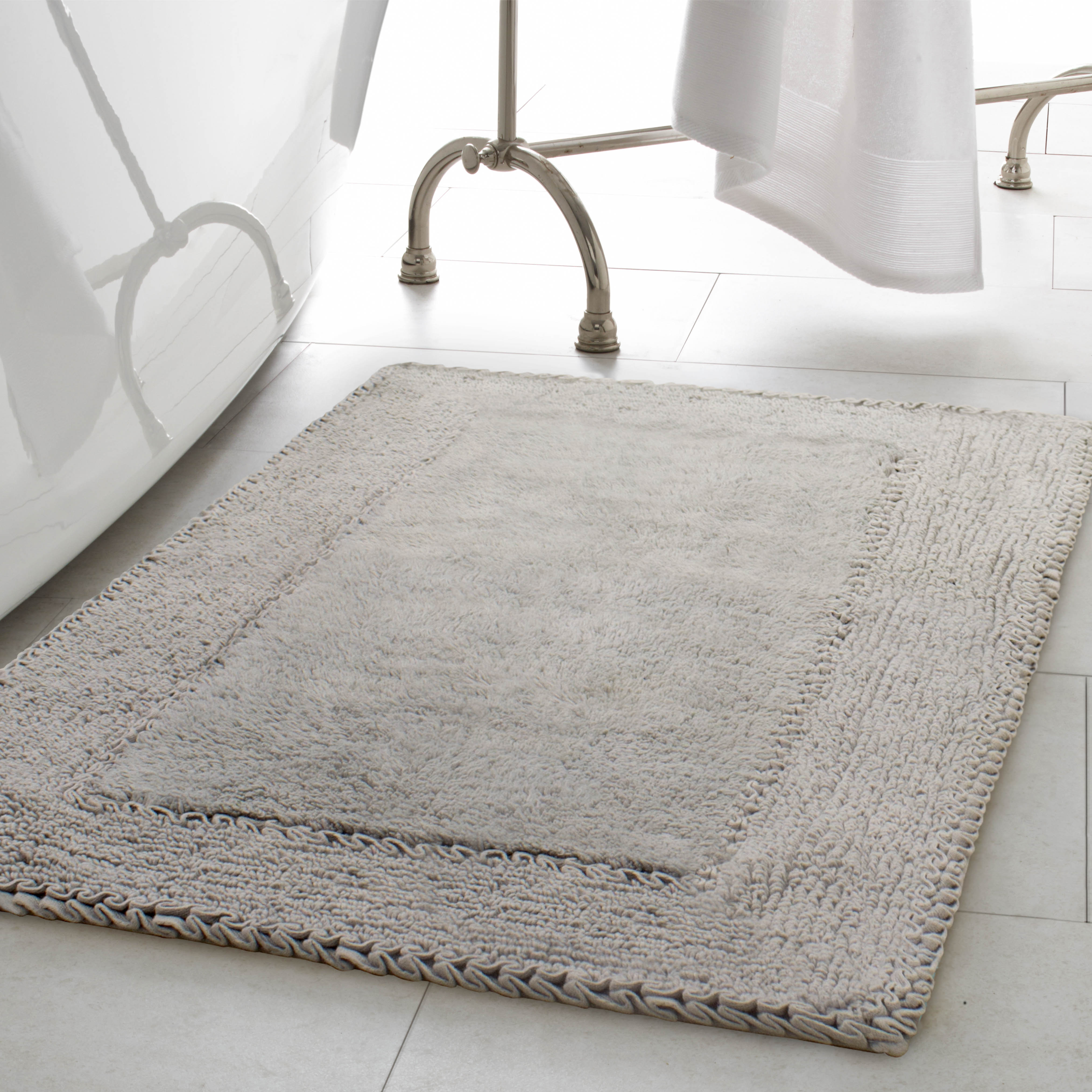 Laura Ashley Home Ruffle Cotton Bath Rug Reviews Wayfair