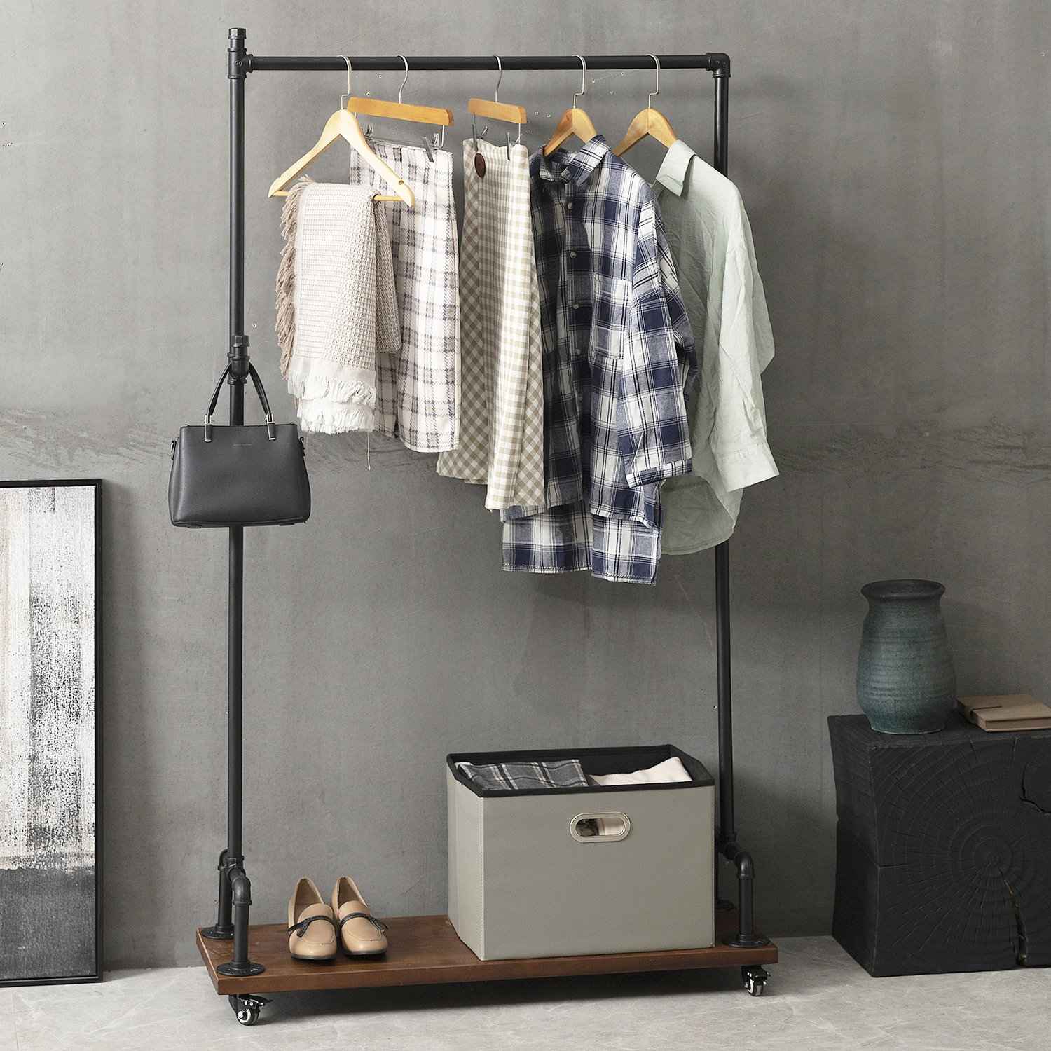 JiYiJia MultiFunctional Portable Clothing FreeStanding Drying Rack