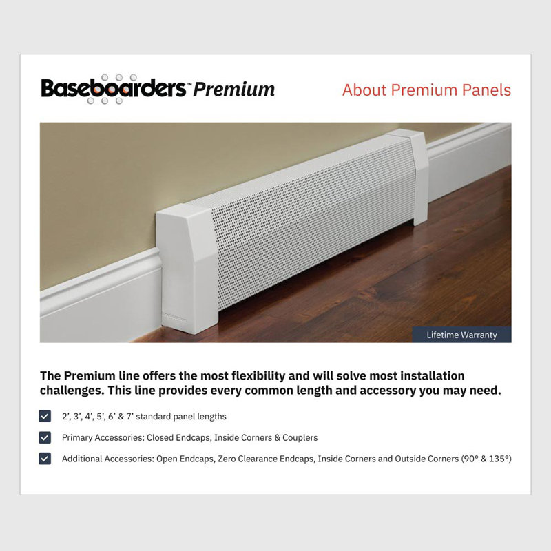 Baseboarders Premium Series Coupler In White Steel Easy Slip On