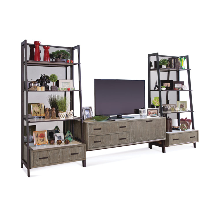 Foundry Select Beaupre 74 H X 37 7 W Metal Ladder Bookcase Wayfair