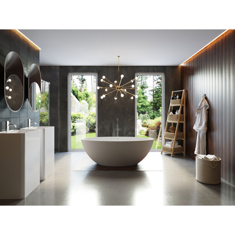 BW-04-XL-G 66" x 32" Freestanding Soaking Bathtub