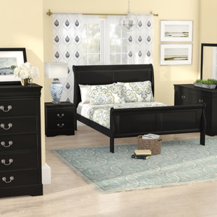 Go to store & view more images Alcott Hill Larrabee Queen Sleigh 5 Piece Bedroom Set