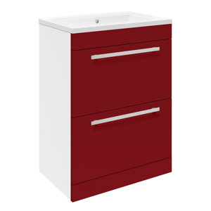 Premier 40 cm Wandmontierter Waschtisch mit Schr..