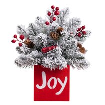 Magnifique grande en bois douce lueur DEL de noel Joy Renne De Noël Décoration 33 cm