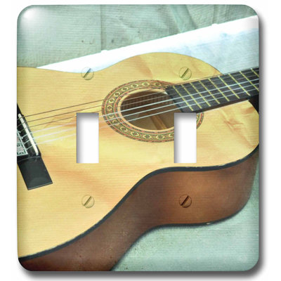 Guitar Music Instruments Double Toggle Light Switch 3dRose Theme Guitar Strings Music Instruments