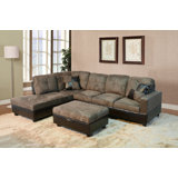 Russ 103.5" Sectional with Ottoman
