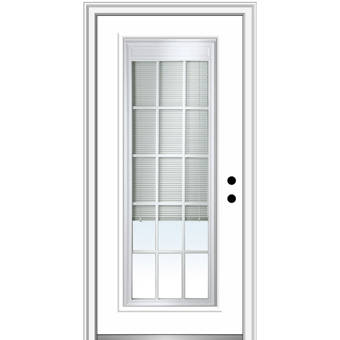 Verona Home Design Primed Steel Prehung Front Entry Door Wayfair Ca