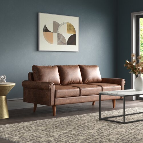 Mercury Row® Alissa 74.01'' Rolled Arm Sofa & Reviews | Wayfair