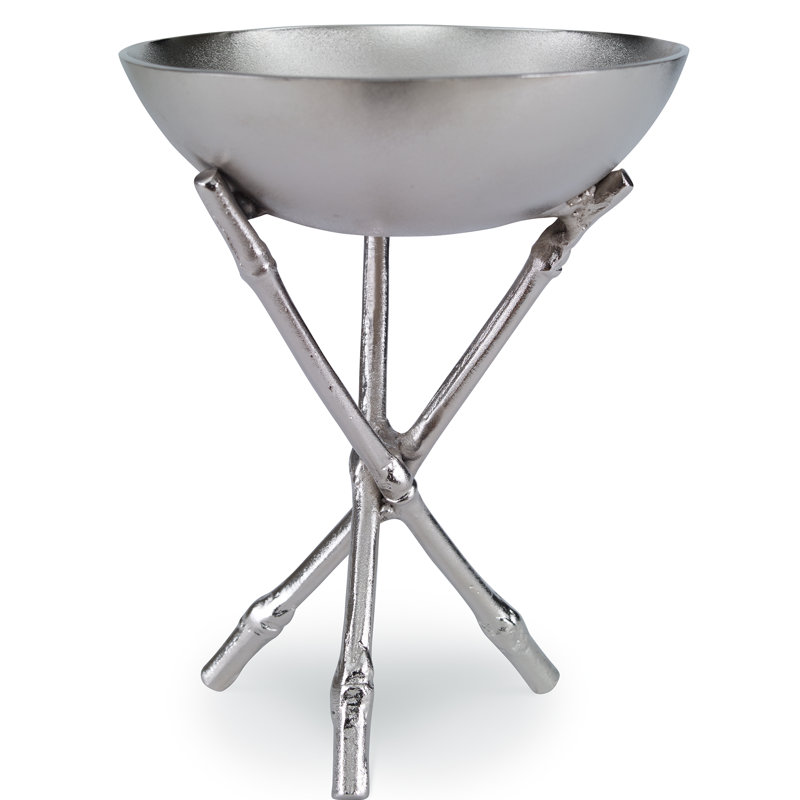 Kravet Metal Traditional Decorative Bowl In Silver Perigold