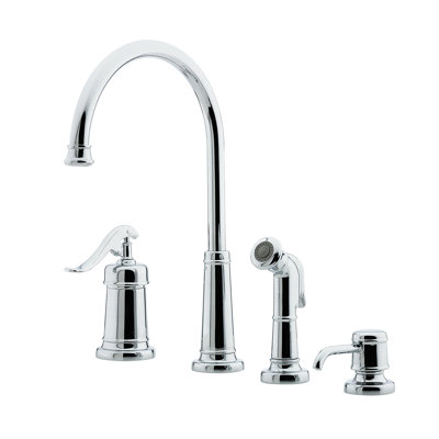 Pfister Ashfield Single Handle Kitchen Faucet With Side Spray
