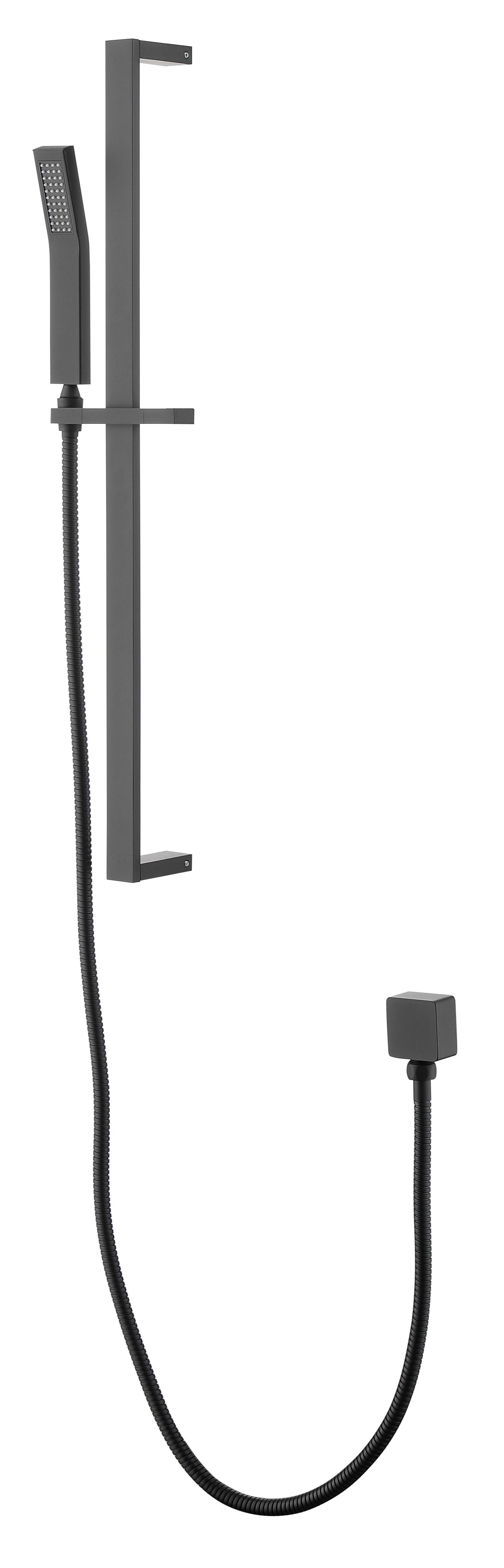 KISRAIS EcoPerformance Handheld Shower With 28Inch Slide Bar And 63