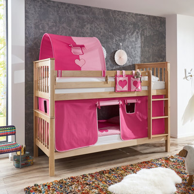 Relita Wicky European Single Bunk Bed With Textile Set Wayfair Co Uk