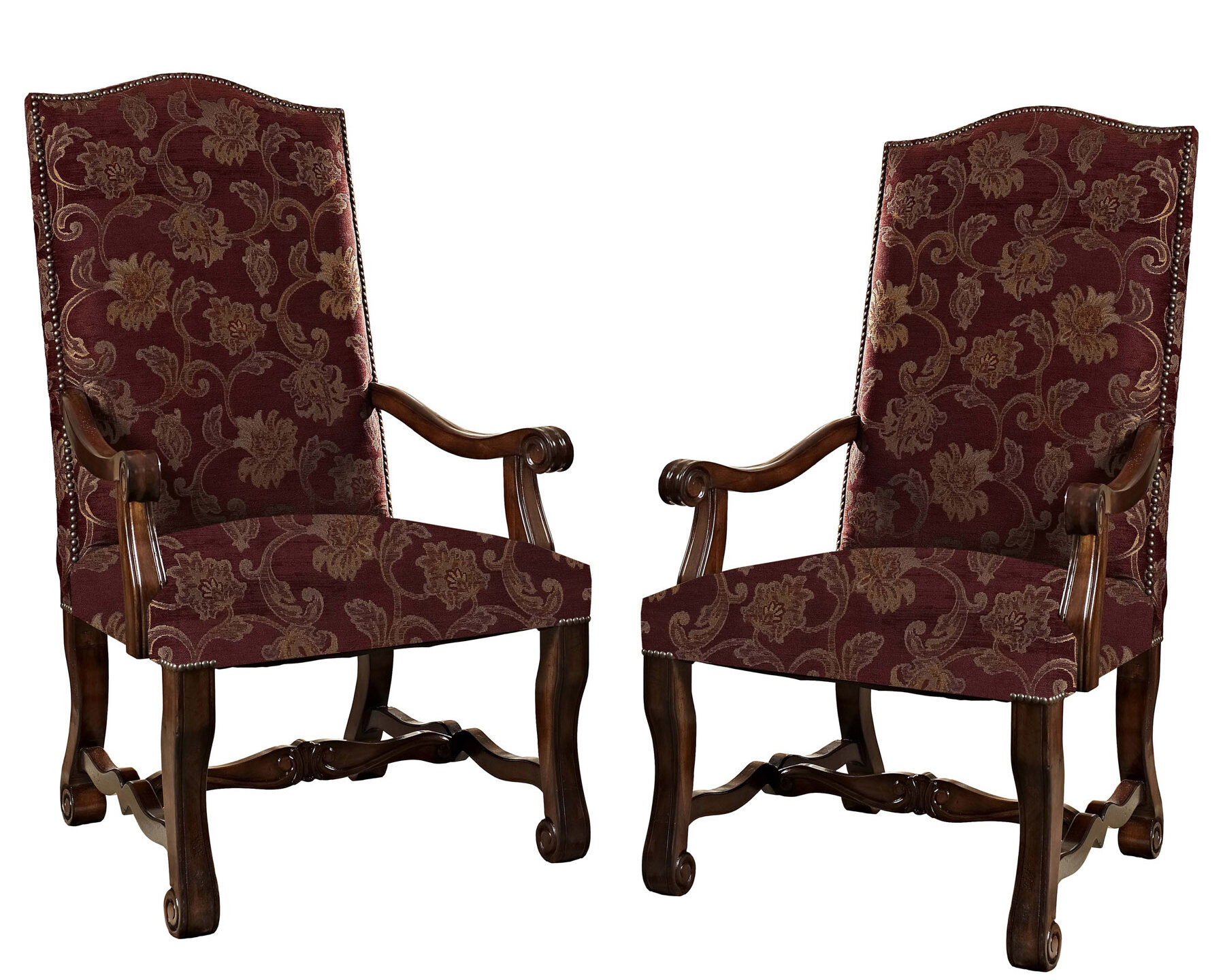 burgundy chairs dining