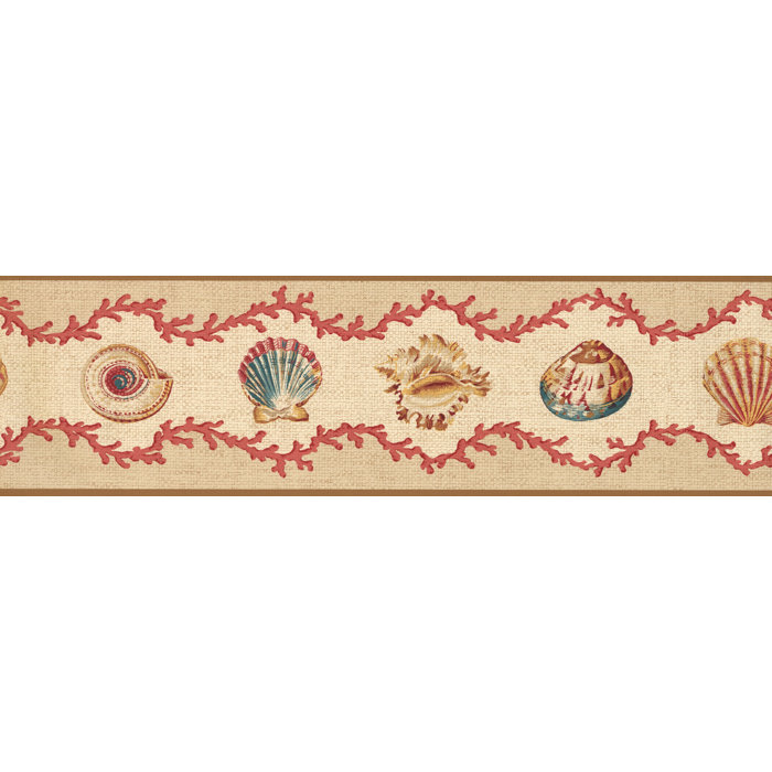 Highland Dunes Dunkirk Seashells 15 L X 7 W Abstract Wallpaper