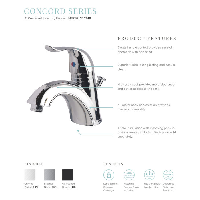 Lagunabrass Bathroom Sink Faucet With Drain Assembly Reviews