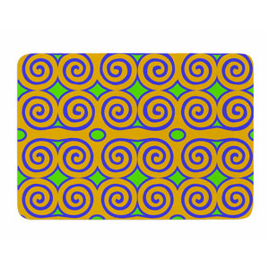 Locked Ram's Horns-Clear Day by Dan Sekanwagi Memory Foam Bath Mat