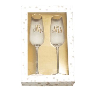 Champagne Flutes Champagne Glasses base with Crystal Present for Wedding Anniversary Party Birthday Banquets 7oz 