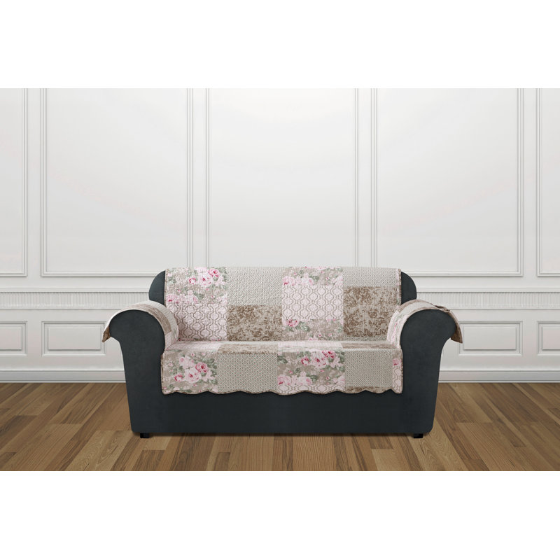Sure Fit Heirloom Quilted Prewashed Cotton Loverseat Slipcover
