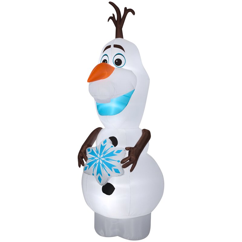 Gemmy Industries Olaf with Snowflake Giant Disney Inflatable | Wayfair